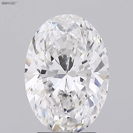 2.64ct Oval Lab Grown Diamond (Colour F, Clarity VS1, IGI)